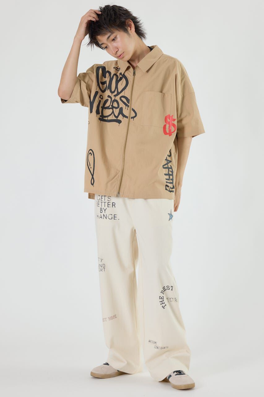 RODEO CROWNS「グラフィティーZIPシャツ」|シャツ・ブラウス|