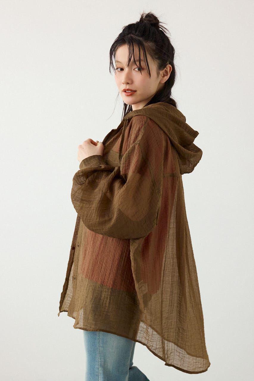 RODEO CROWNS「ワッシャーフーディーシャツ」|シャツ・ブラウス|