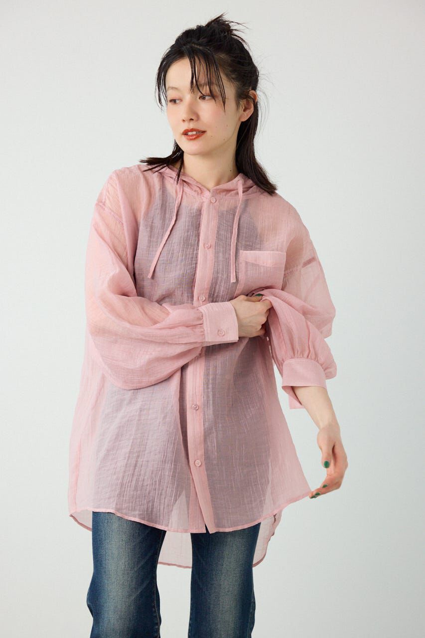 RODEO CROWNS「ワッシャーフーディーシャツ」|シャツ・ブラウス|PNK