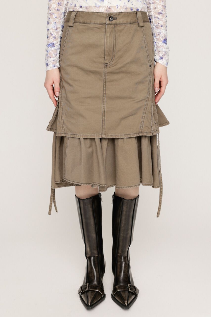 SLY「L／W WASHED MIDDLE MERMAID スカート」|スカート|