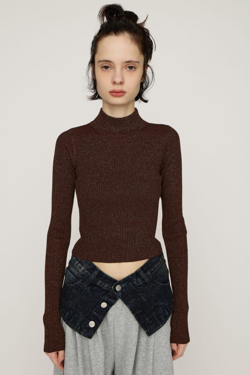 SLY「GLITTER COMPACT トップス」|ニット・セーター|