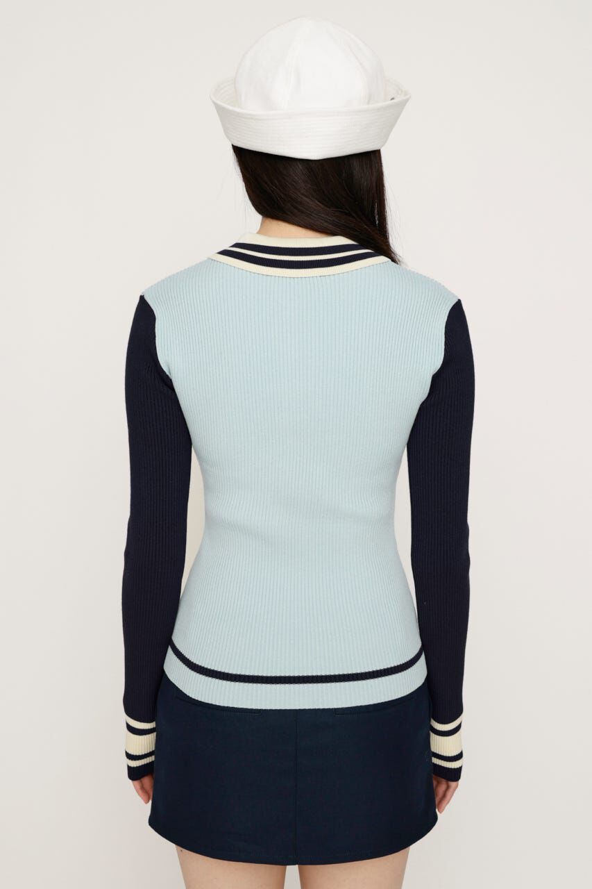 SLY「BICOLOR KNIT トップス」|ニット・セーター|
