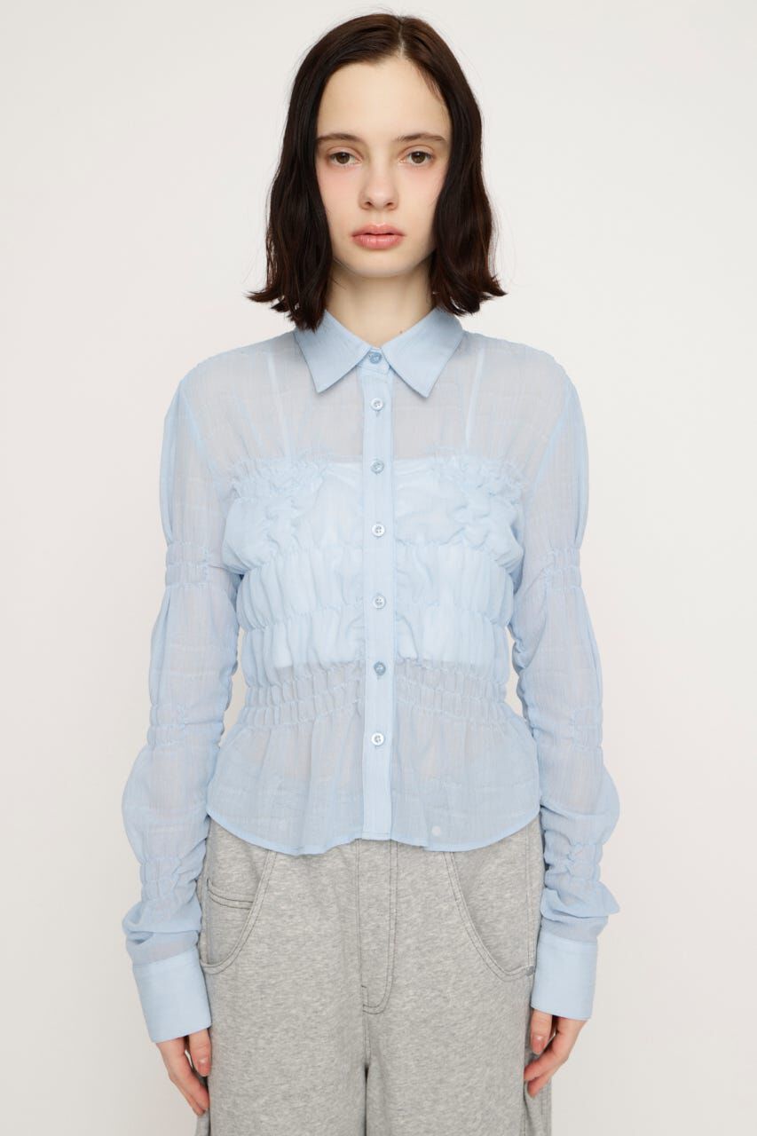 SLY「RANDOM SHIRRING トップス」|シャツ・ブラウス|