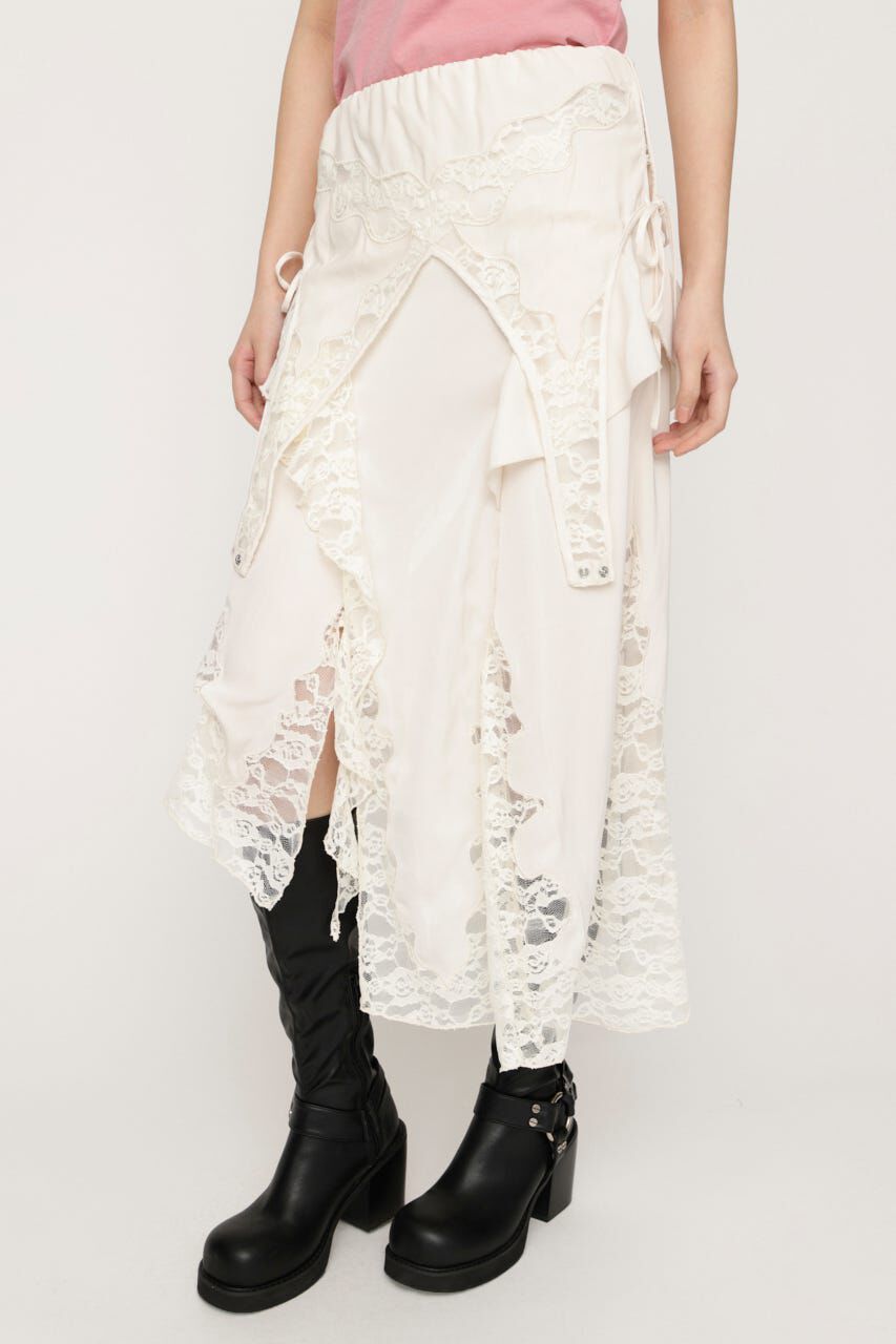 SLY「2WAY LACED SLIP OP スカート」|スカート|