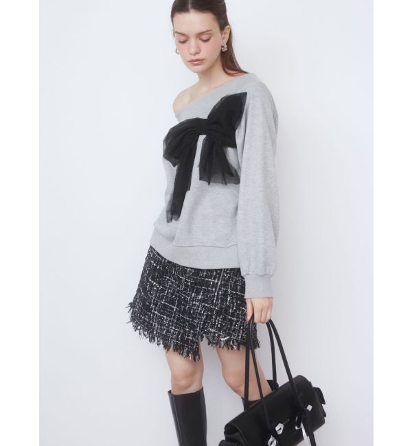 CALNAMUR「TWEED SKIRT PANTS/ツイードスカートパンツ」|スカート|