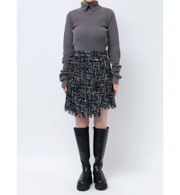 CALNAMUR「TWEED SKIRT PANTS/ツイードスカートパンツ」|スカート|