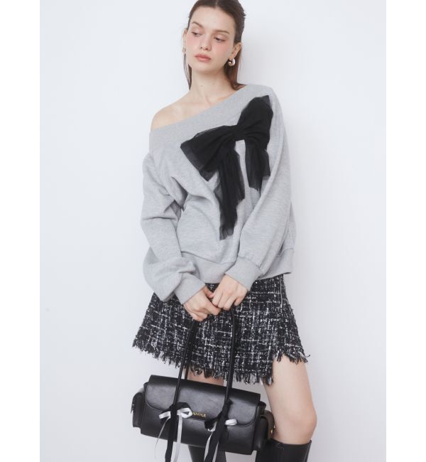 CALNAMUR「TWEED SKIRT PANTS/ツイードスカートパンツ」|スカート|