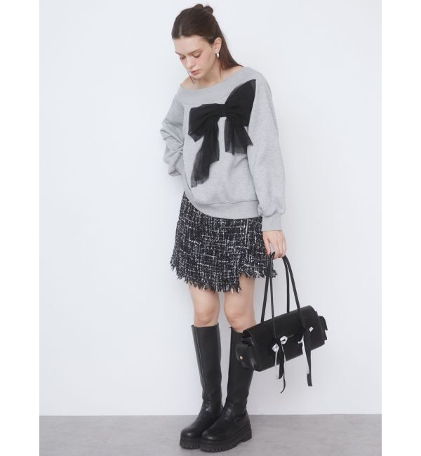 CALNAMUR「TWEED SKIRT PANTS/ツイードスカートパンツ」|スカート|