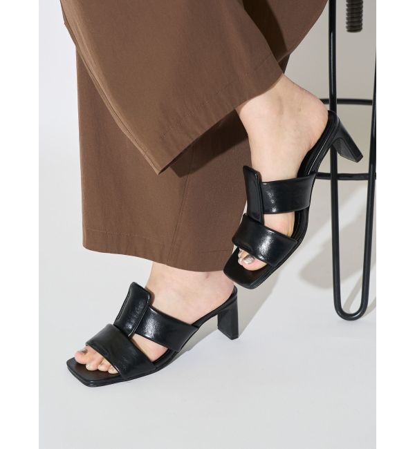 ELENDEEK「CROSS BAND SANDAL」|サンダル|ブラック