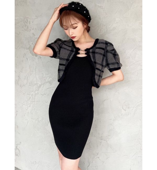 RESEXXY「シャギーアンサンブルニットワンピース」|ワンピース|