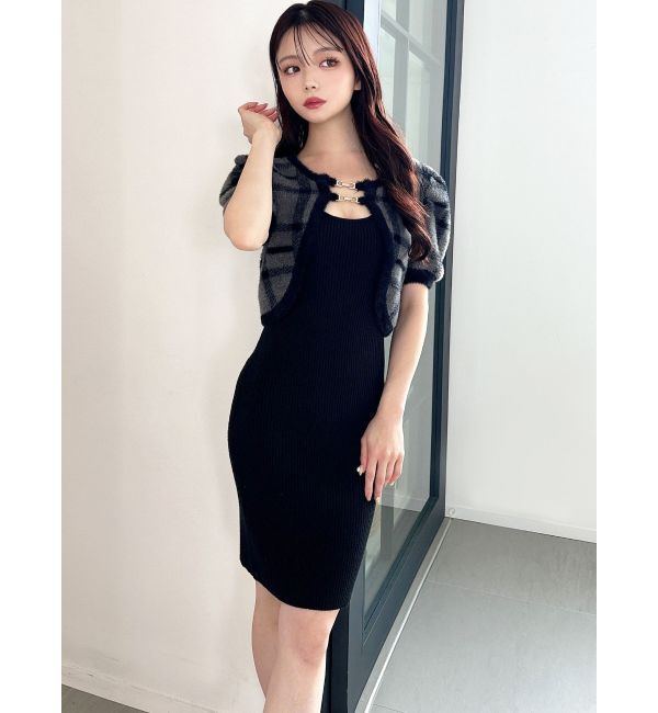 RESEXXY「シャギーアンサンブルニットワンピース」|ワンピース|