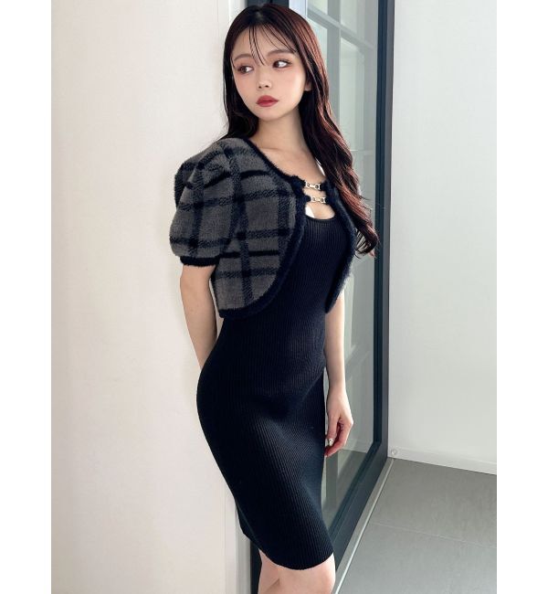 RESEXXY「シャギーアンサンブルニットワンピース」|ワンピース|