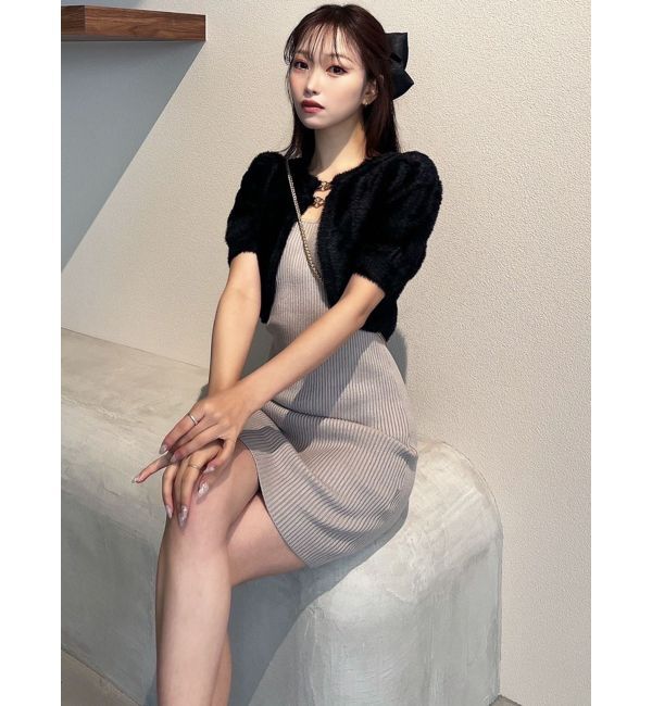 RESEXXY「シャギーアンサンブルニットワンピース」|ワンピース|