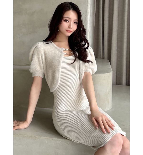 RESEXXY「シャギーアンサンブルニットワンピース」|ワンピース|