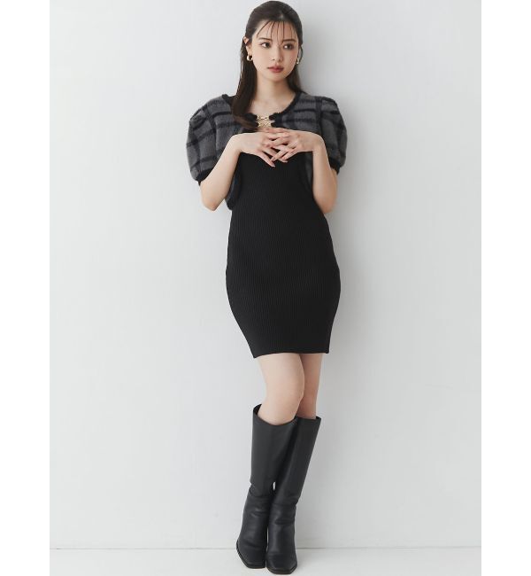 RESEXXY「シャギーアンサンブルニットワンピース」|ワンピース|