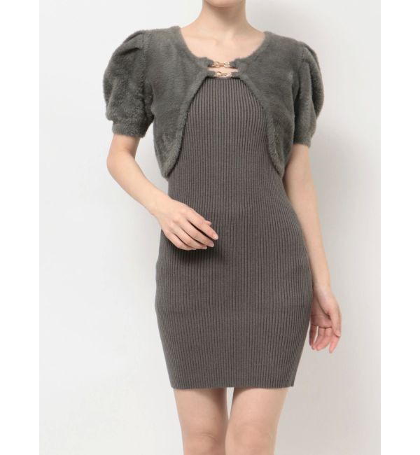 RESEXXY「シャギーアンサンブルニットワンピース」|ワンピース|