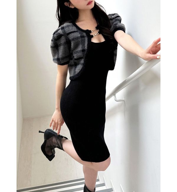 RESEXXY「シャギーアンサンブルニットワンピース」|ワンピース|ミックス