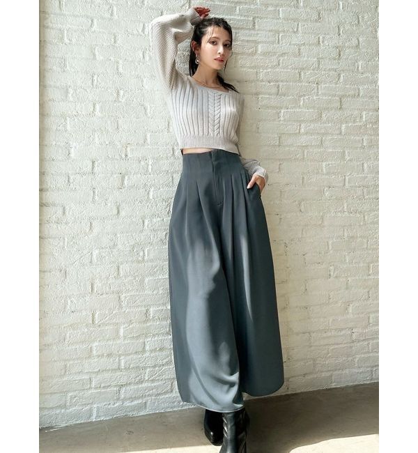 RESEXXY「タックデザインフレアパンツ」|その他|