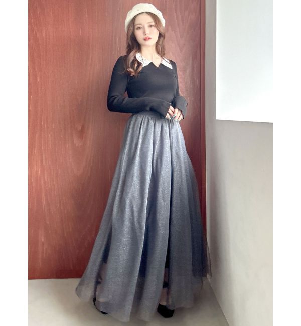 RESEXXY「ラメチュールボリュームスカート」|スカート|