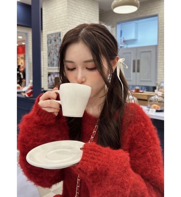 RESEXXY「ルーズマフラーニットチュニック」|ワンピース|