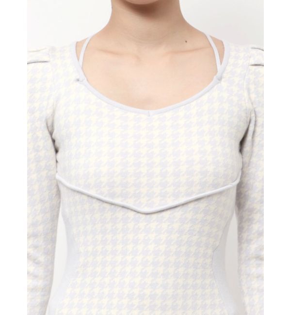 RESEXXY「バイカラーミニニットワンピース」|ワンピース|