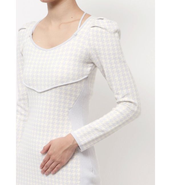 RESEXXY「バイカラーミニニットワンピース」|ワンピース|