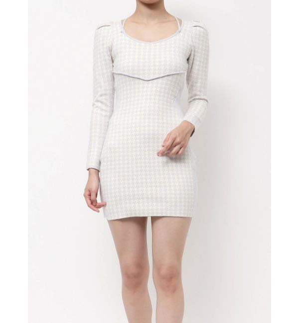 RESEXXY「バイカラーミニニットワンピース」|ワンピース|