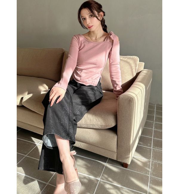 RESEXXY「ヘムアシメニットトップス」|ニット・セーター|