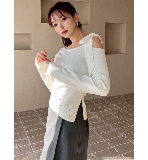 RESEXXY「ヘムアシメニットトップス」|ニット・セーター|