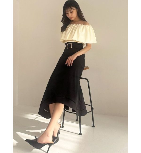 RESEXXY「アシンメトリーフレアマーメイドスカート」|スカート|