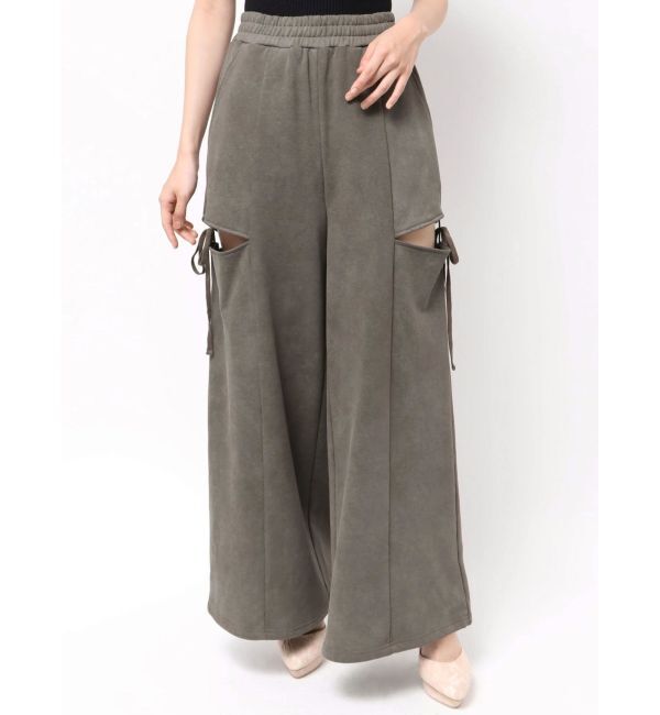 RESEXXY「サイドリボンスウェットワイドパンツ」|その他|