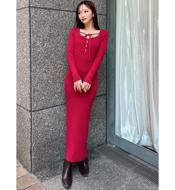 RESEXXY「リボンデザインニットワンピース」|ワンピース|