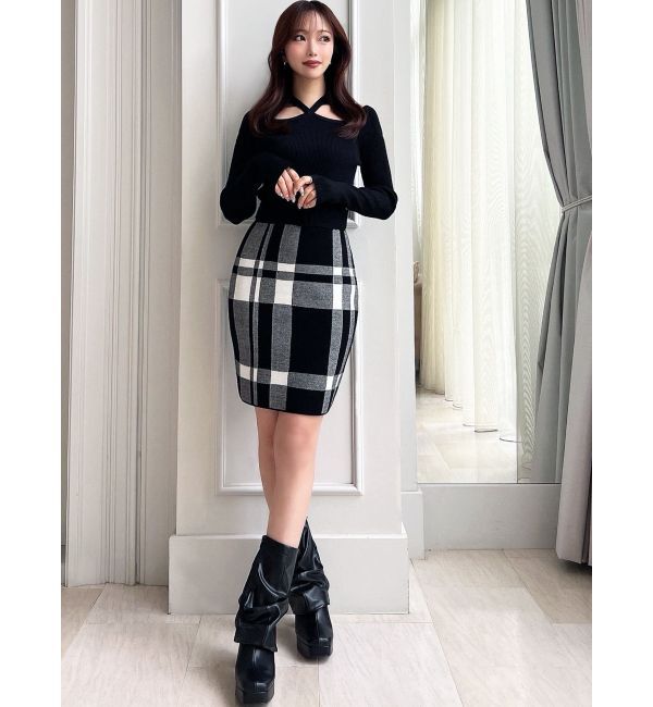 RESEXXY「フロントクロスジャガードワンピース」|ワンピース|