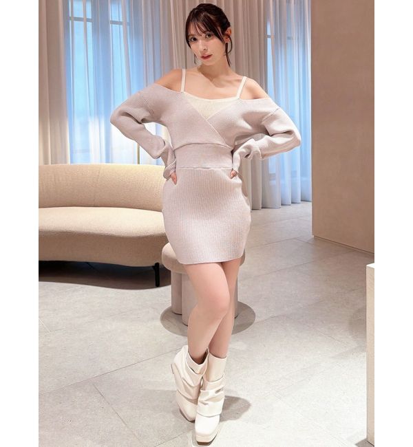 RESEXXY「レイヤードニットワンピース」|ワンピース|