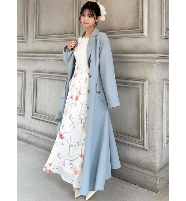 RESEXXY「【memorif.】フラワーロングフレアスカート」|スカート|