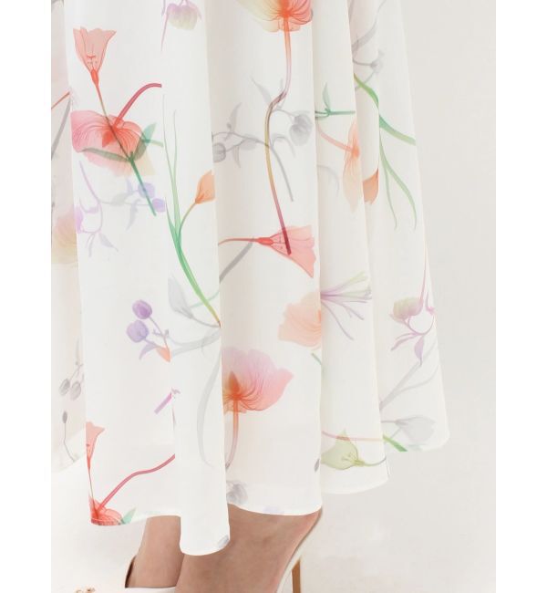 RESEXXY「【memorif.】フラワーロングフレアスカート」|スカート|