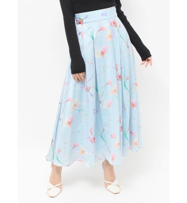RESEXXY「【memorif.】フラワーロングフレアスカート」|スカート|