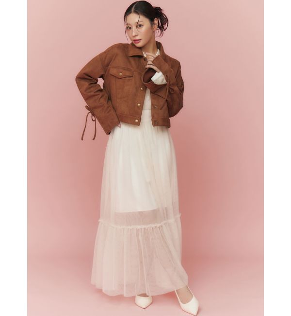 RESEXXY「レイヤードチュールロングスカート」|スカート|