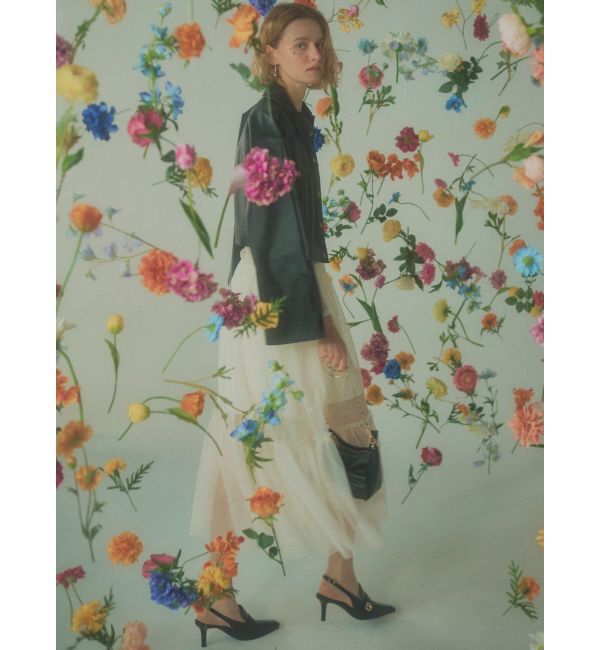 RESEXXY「レイヤードチュールロングスカート」|スカート|