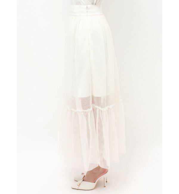 RESEXXY「レイヤードチュールロングスカート」|スカート|
