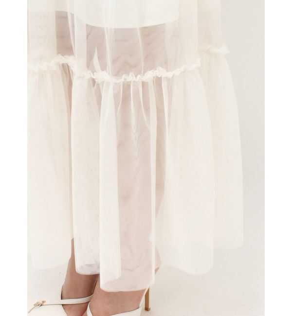 RESEXXY「レイヤードチュールロングスカート」|スカート|