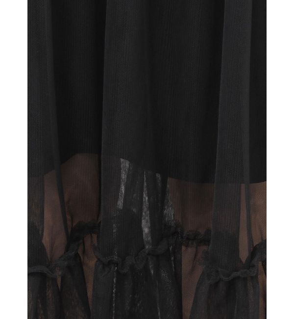 RESEXXY「レイヤードチュールロングスカート」|スカート|