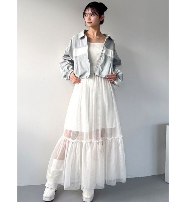 RESEXXY「レイヤードチュールロングスカート」|スカート|