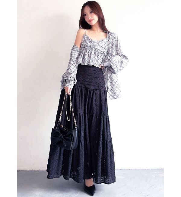 RESEXXY「ティアードコットンロングスカート」|スカート|