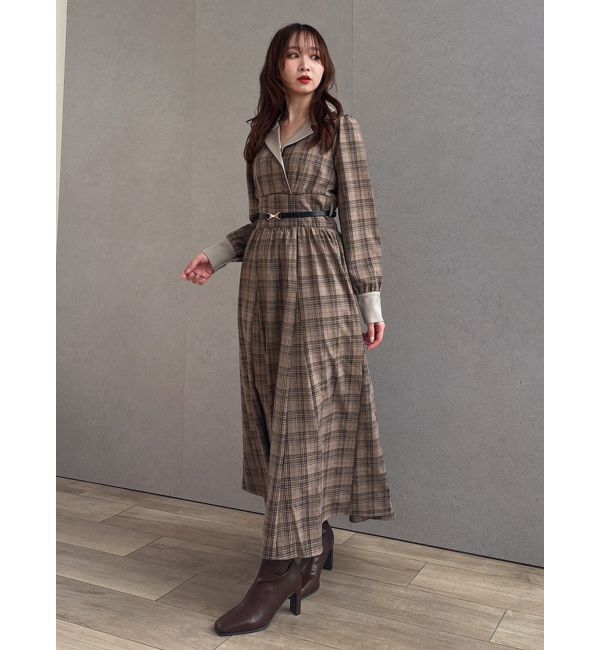 dazzlin「【POLO BCSコラボ】テーラーカラーフレアワンピース」|ワンピース|