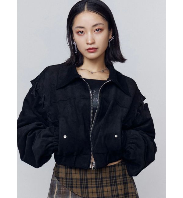 EMODA「フェイクスエードブルゾン」|ブルゾン・スタジャン|