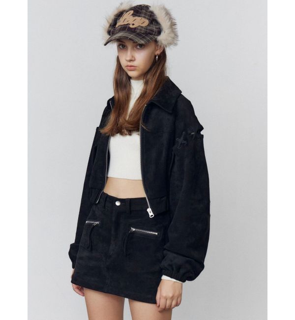 EMODA「フェイクスエードブルゾン」|ブルゾン・スタジャン|