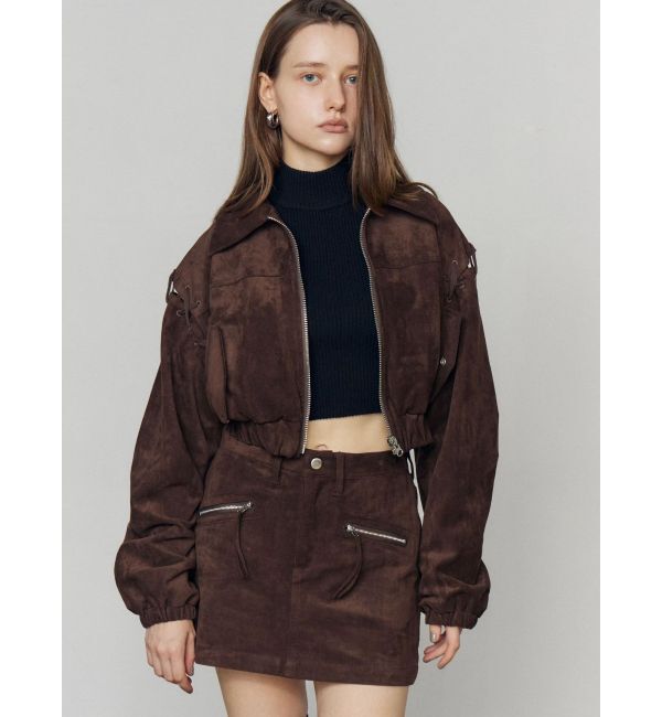 EMODA「フェイクスエードブルゾン」|ブルゾン・スタジャン|