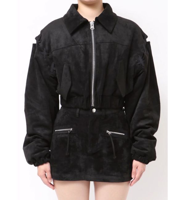 EMODA「フェイクスエードブルゾン」|ブルゾン・スタジャン|