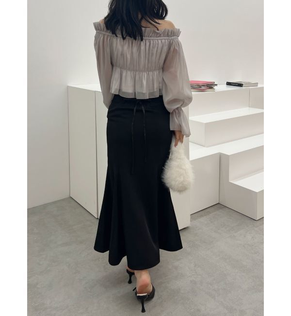 MERCURYDUO「バックレースアップストレッチマーメイドスカート」|スカート|